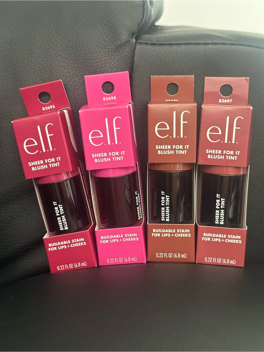NWT e.l.f. Sheer For It Blush Tint Lip & Cheek Stain 4 Shade Lot